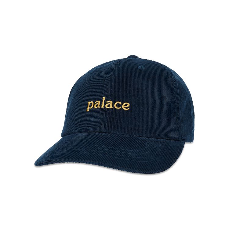 Palace Washed Cord 6 Panel Navy