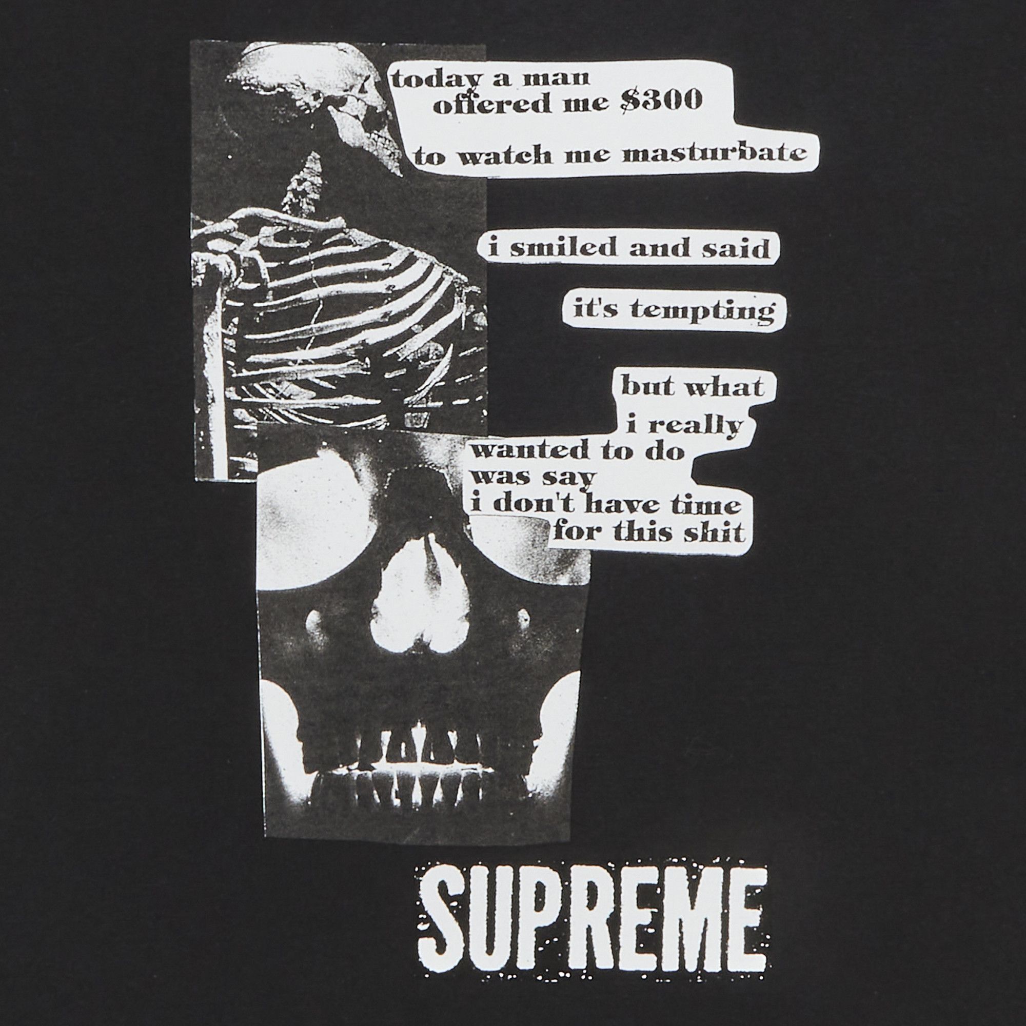 トップス Supreme Anatomy Tee Supreme Anatomy Tee Black Men's - SS25 - US