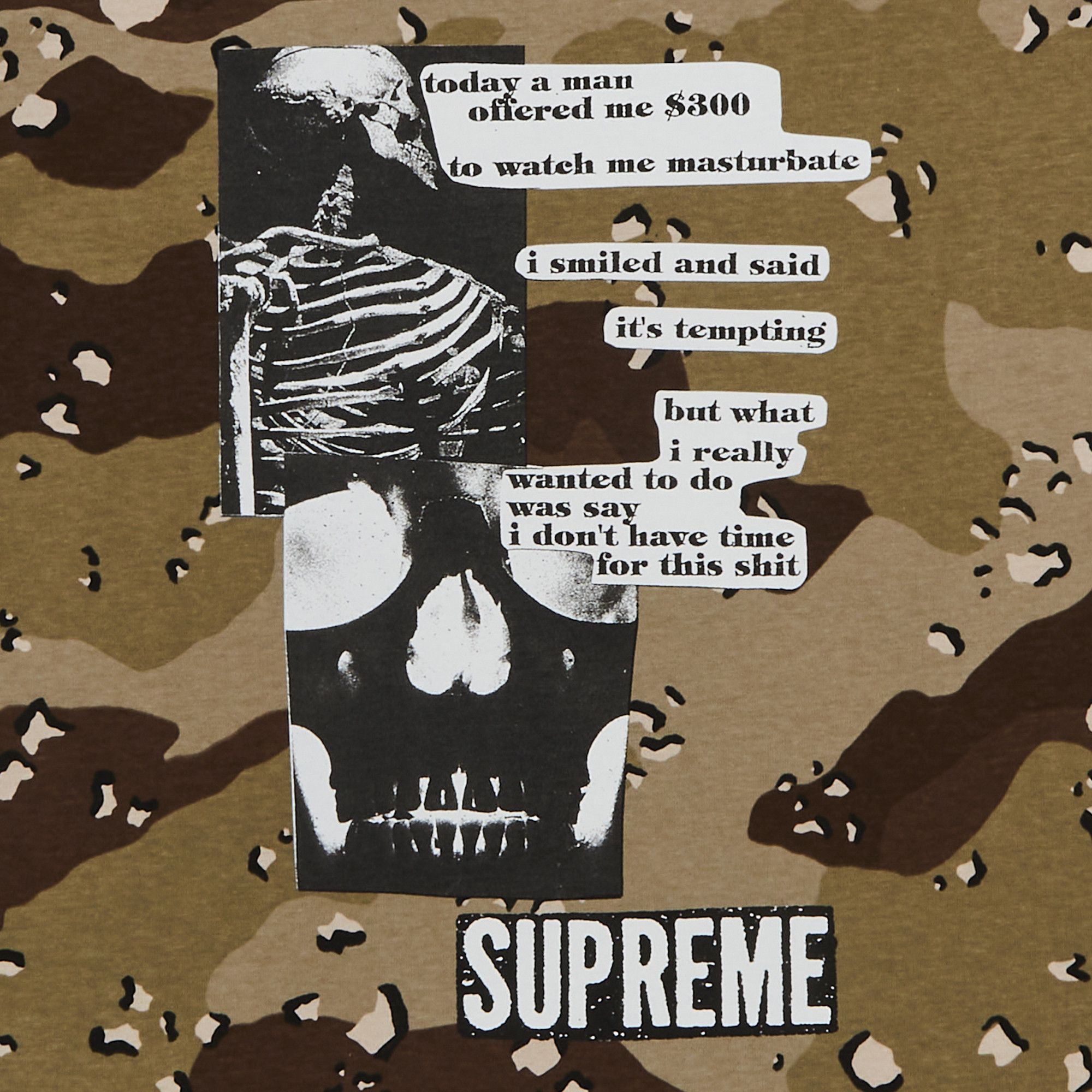 Buy Supreme Anatomy Tee 'Chocolate Chip Camo' - SS25T31