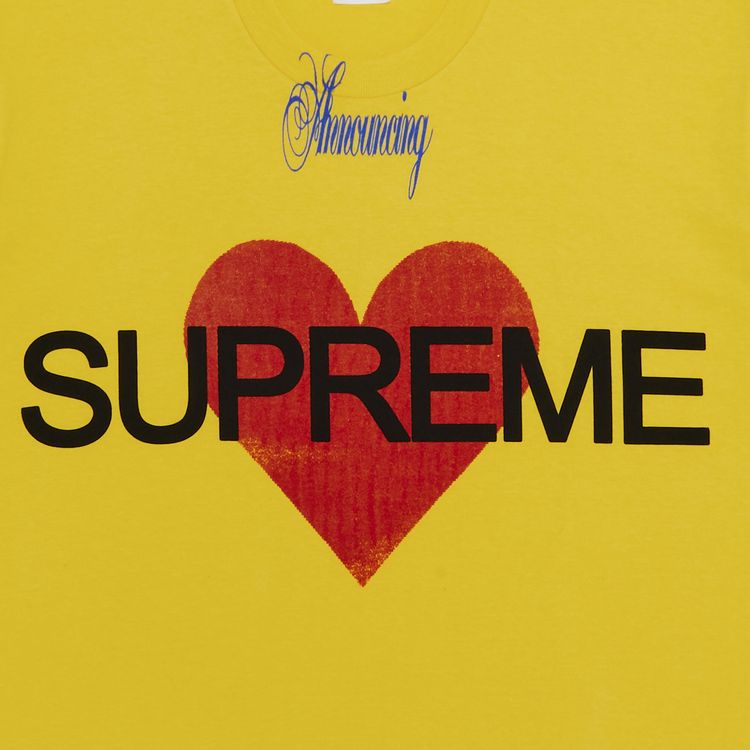 Supreme Announcing Tee Yellow