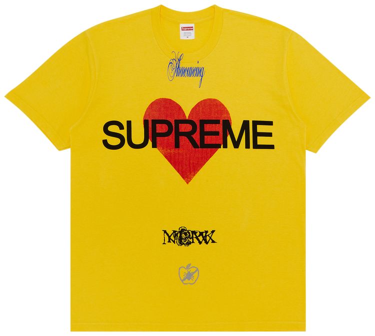 Supreme Announcing Tee Yellow