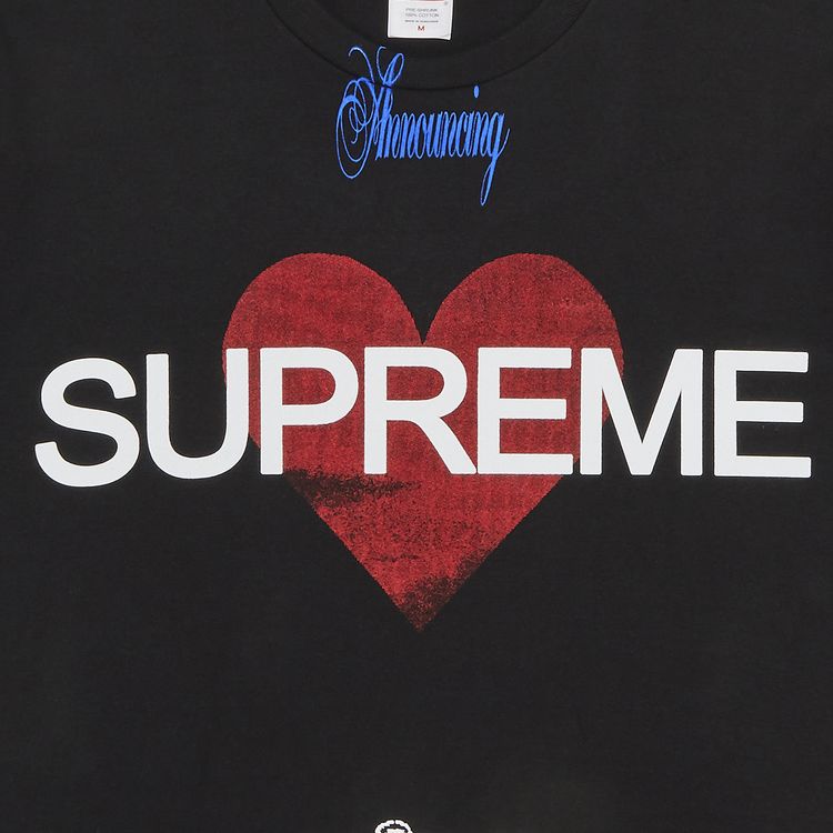Supreme Announcing Tee Black