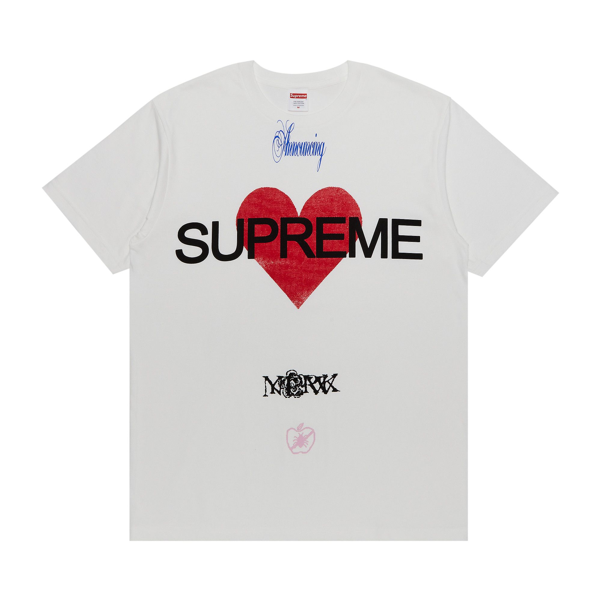 Buy Supreme Announcing Tee 'White' - SS25T40 WHITE | GOAT CA