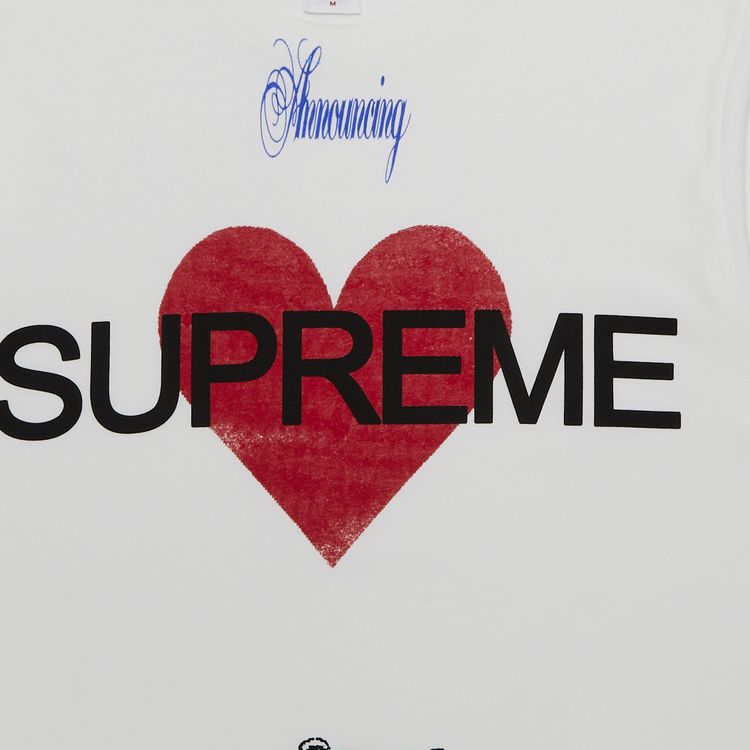 Supreme Announcing Tee White