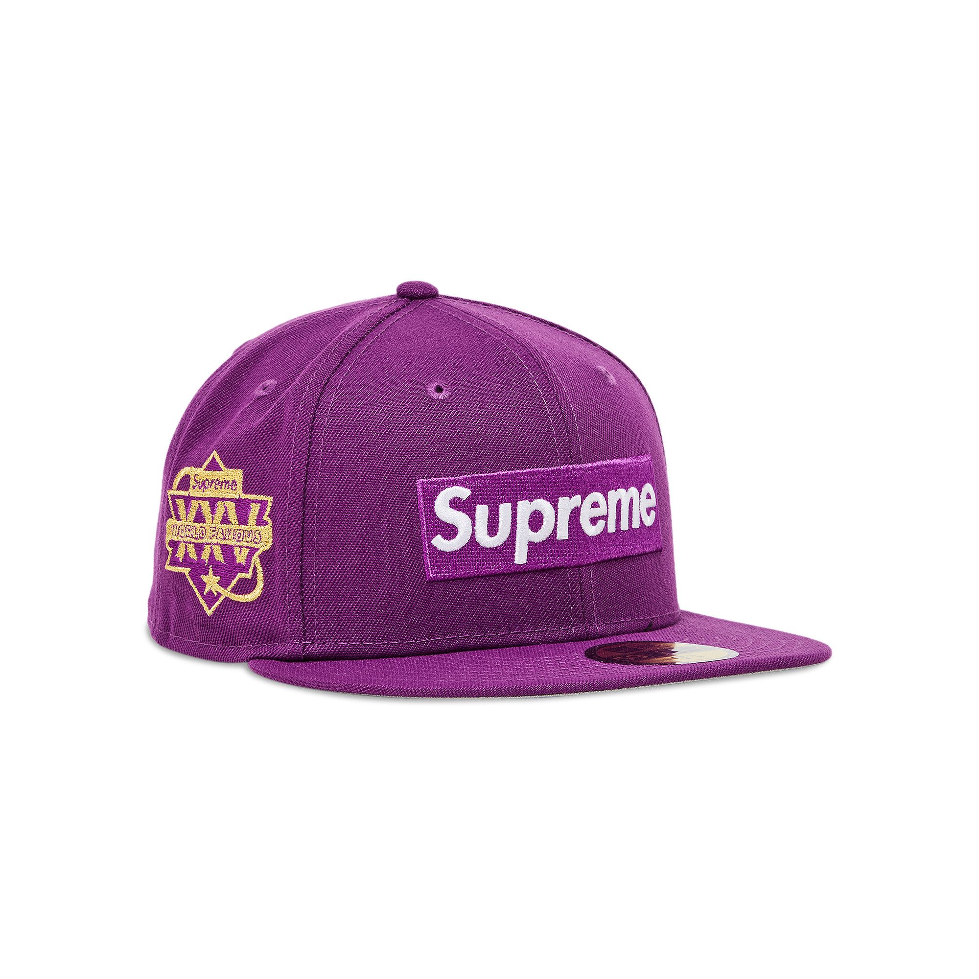 ≪超目玉★12月≫ Box Championship Supreme Buy Logo 'Purple Era New 帽子