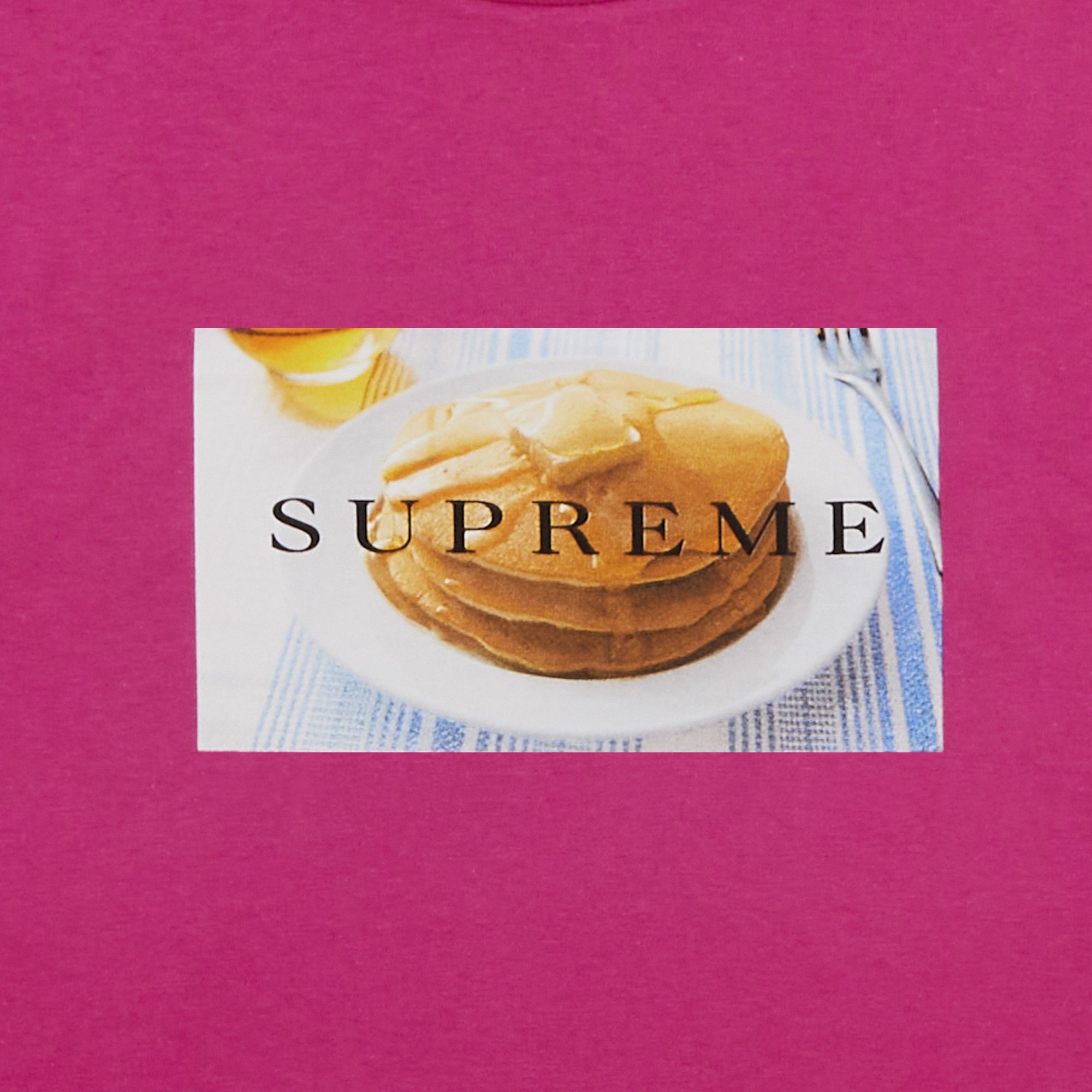 Buy Supreme Pancakes Tee 'Fuchsia' - SS25T46 FUCHSIA | GOAT