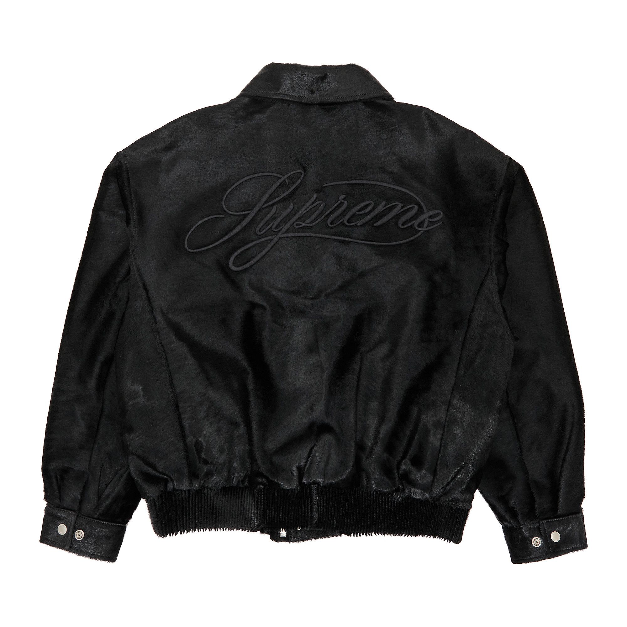 Buy Supreme Ponyhair Varsity Jacket 'Black' - SS25J6 BLACK