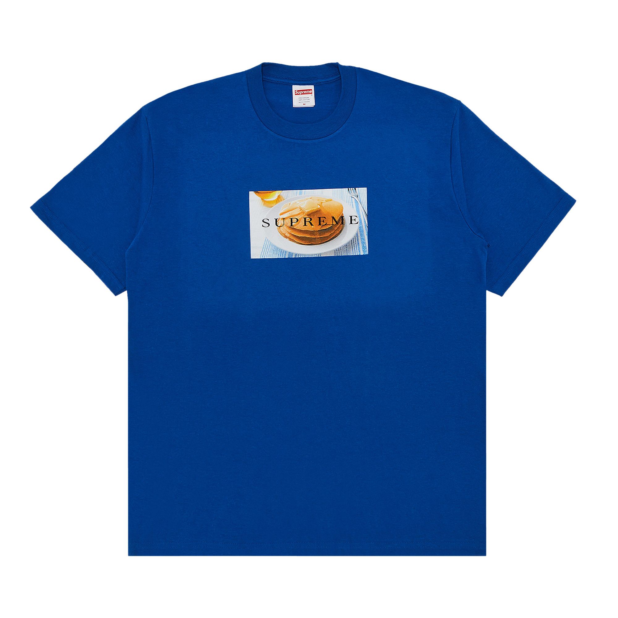 Buy Supreme Pancakes Tee 'Royal' - SS25T46 ROYAL | GOAT
