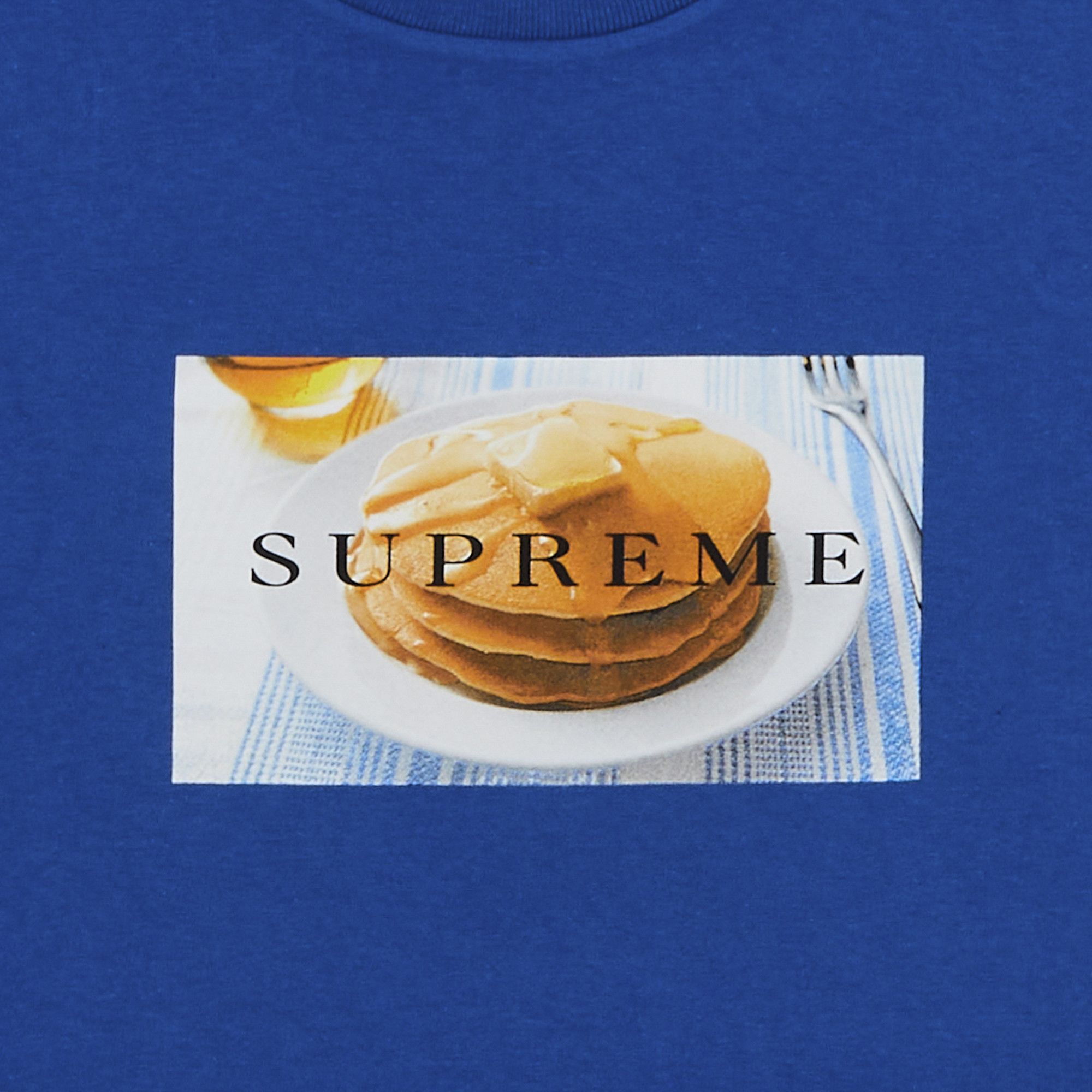 Buy Supreme Pancakes Tee 'Royal' - SS25T46 ROYAL | GOAT