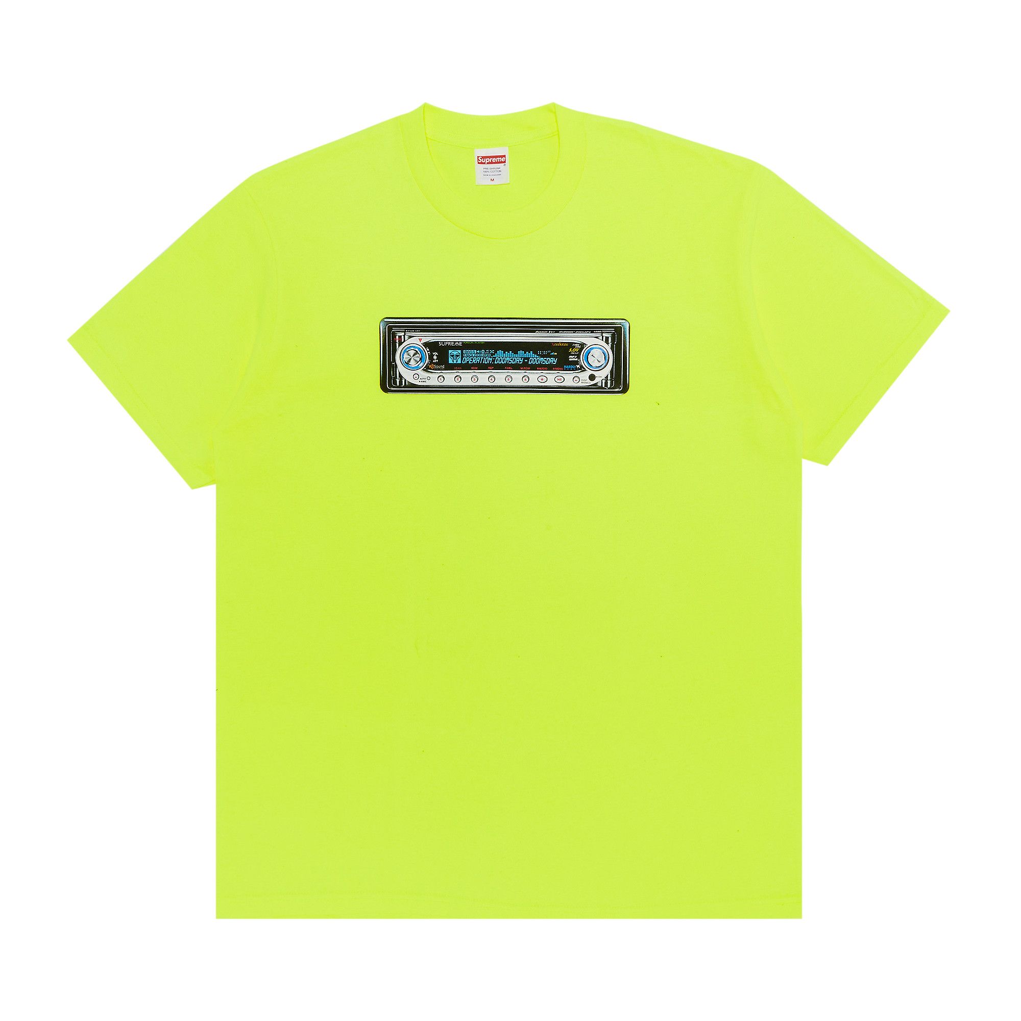 Tシャツ・カットソー Supreme Paris T-Shirt Fluorescent Yellow SUPREME PARIS TEE FLUORESCENT YELLOW SIZE LARGE (100