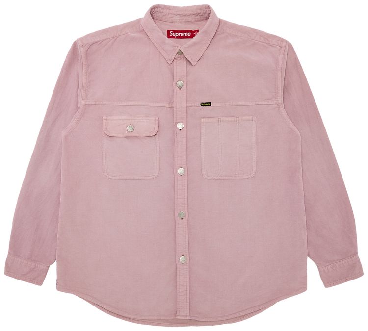 Supreme Washed Corduroy Shirt Dusty Pink