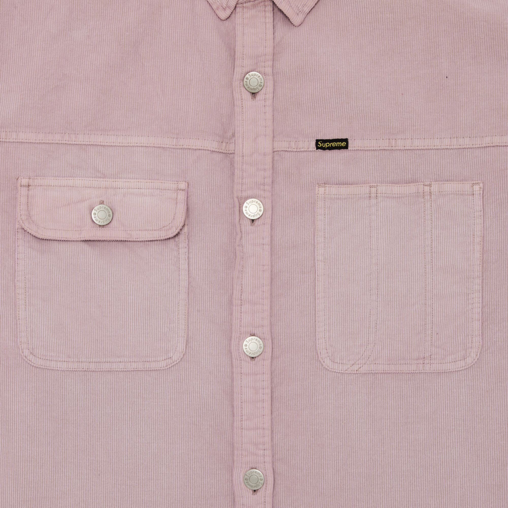 魅力の Supreme Buy Washed SS25S16 - Pink' 'Dusty Shirt Corduroy トップス
