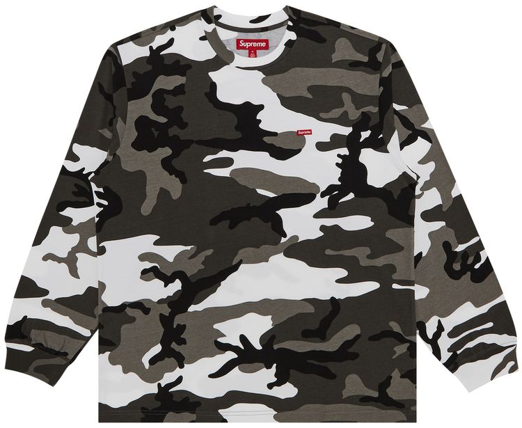 Supreme Small Box Long Sleeve Tee Snow Camo