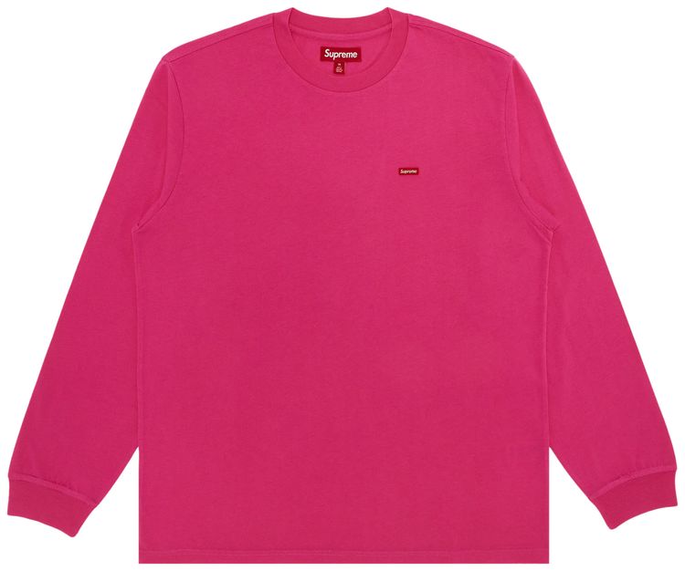 Supreme Small Box Long Sleeve Tee Pink