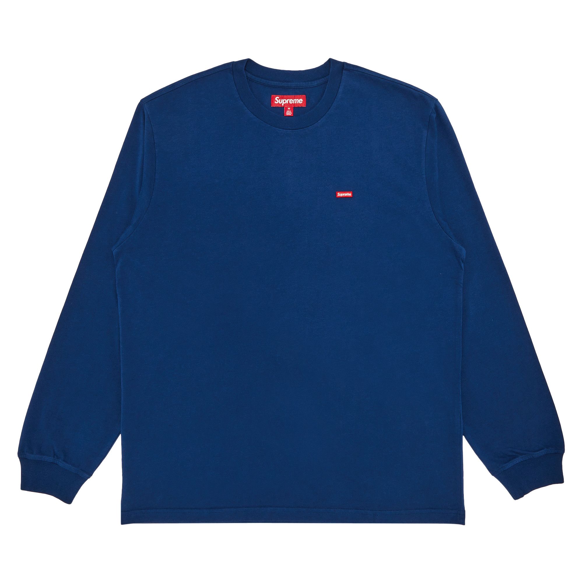 Buy Supreme Small Box Long-Sleeve Tee 'Dark Royal' - SS25KN3 DARK