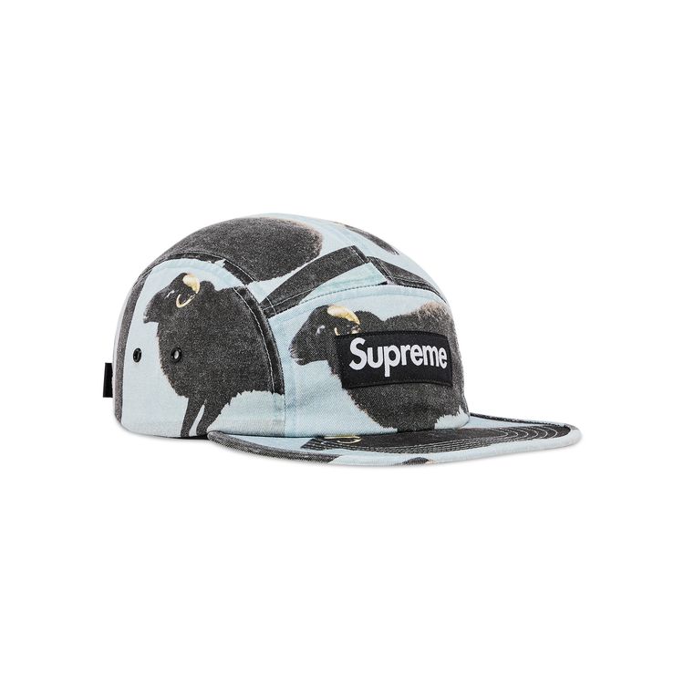Supreme x Damien Hirst Camp Cap Black