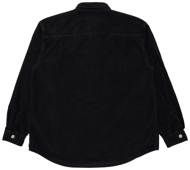 Supreme Washed Corduroy Shirt Black