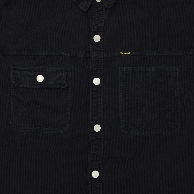 Supreme Washed Corduroy Shirt Black