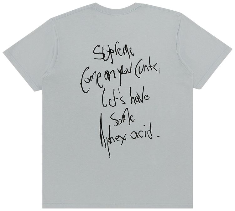 Supreme x Aphex Twin Windowlicker Tee Cement