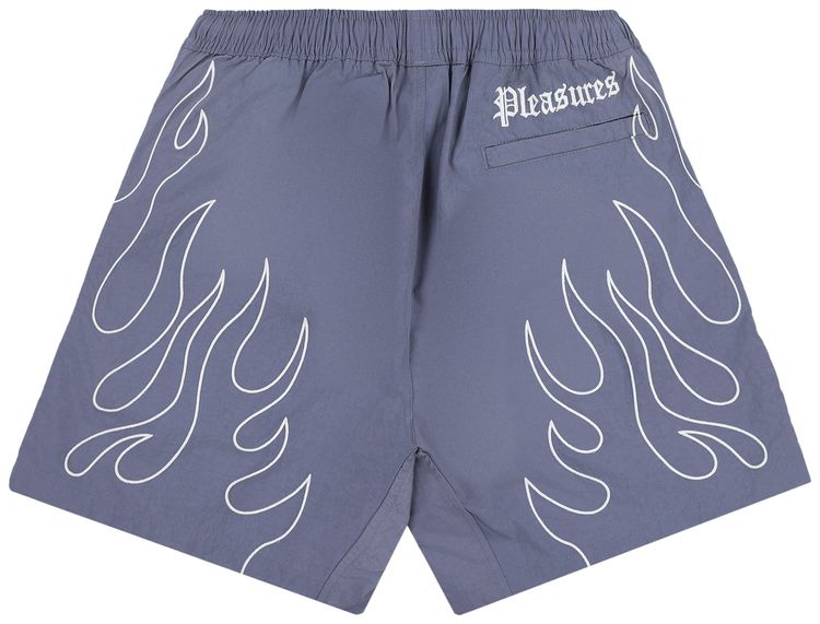 Pleasures Fiery Running Shorts Grey