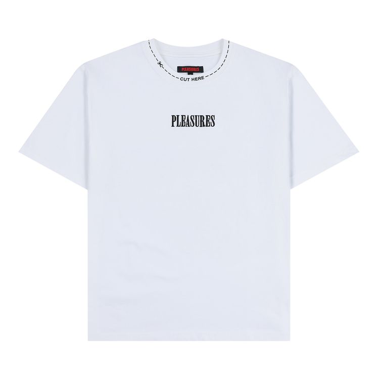 Pleasures Cut Here Heavyweight Shirt White