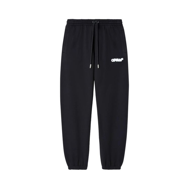 Off White Spray Arrow Cuffed Sweatpants BlackWhite