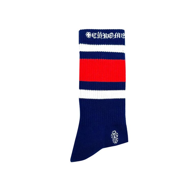 Chrome Hearts Striped Sock RedBlue