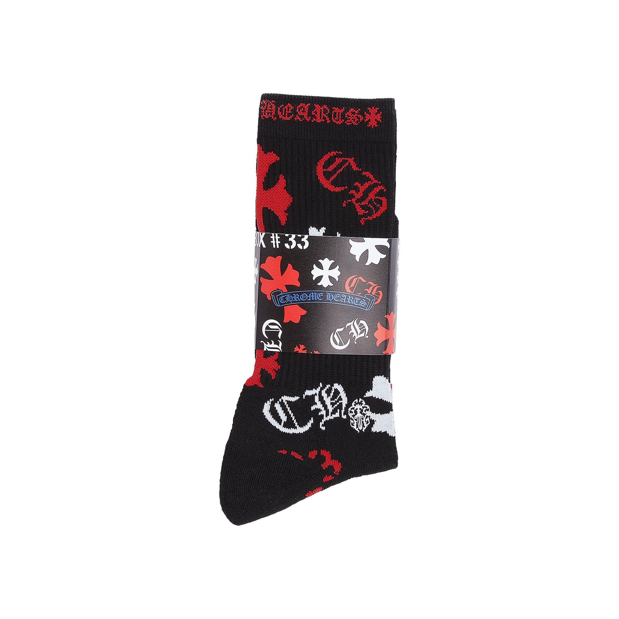 Buy Chrome Hearts Stencil Logo Sock (3 Pack) 'Multicolor' - 1383