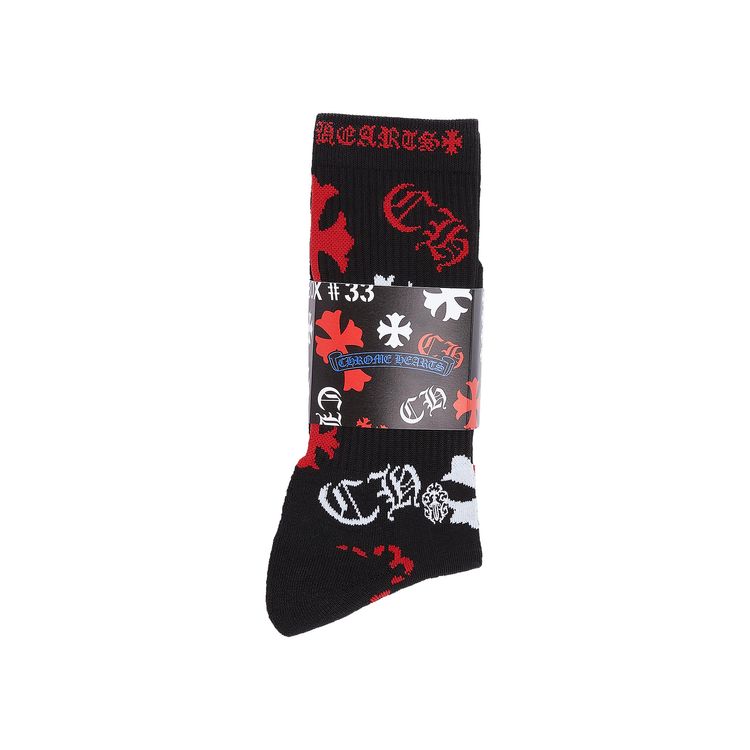 Chrome Hearts Stencil Logo Sock 3 Pack Multicolor