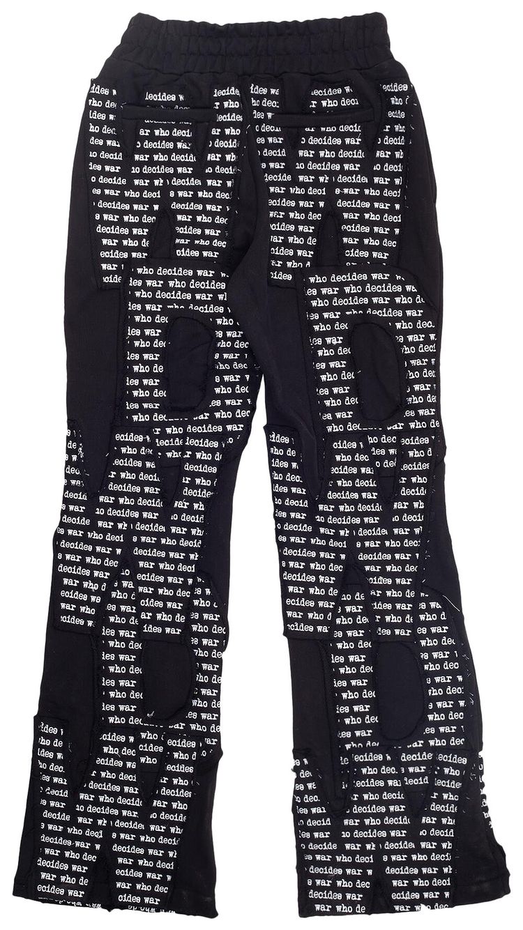 Who Decides War Overlay Sweatpant Coal