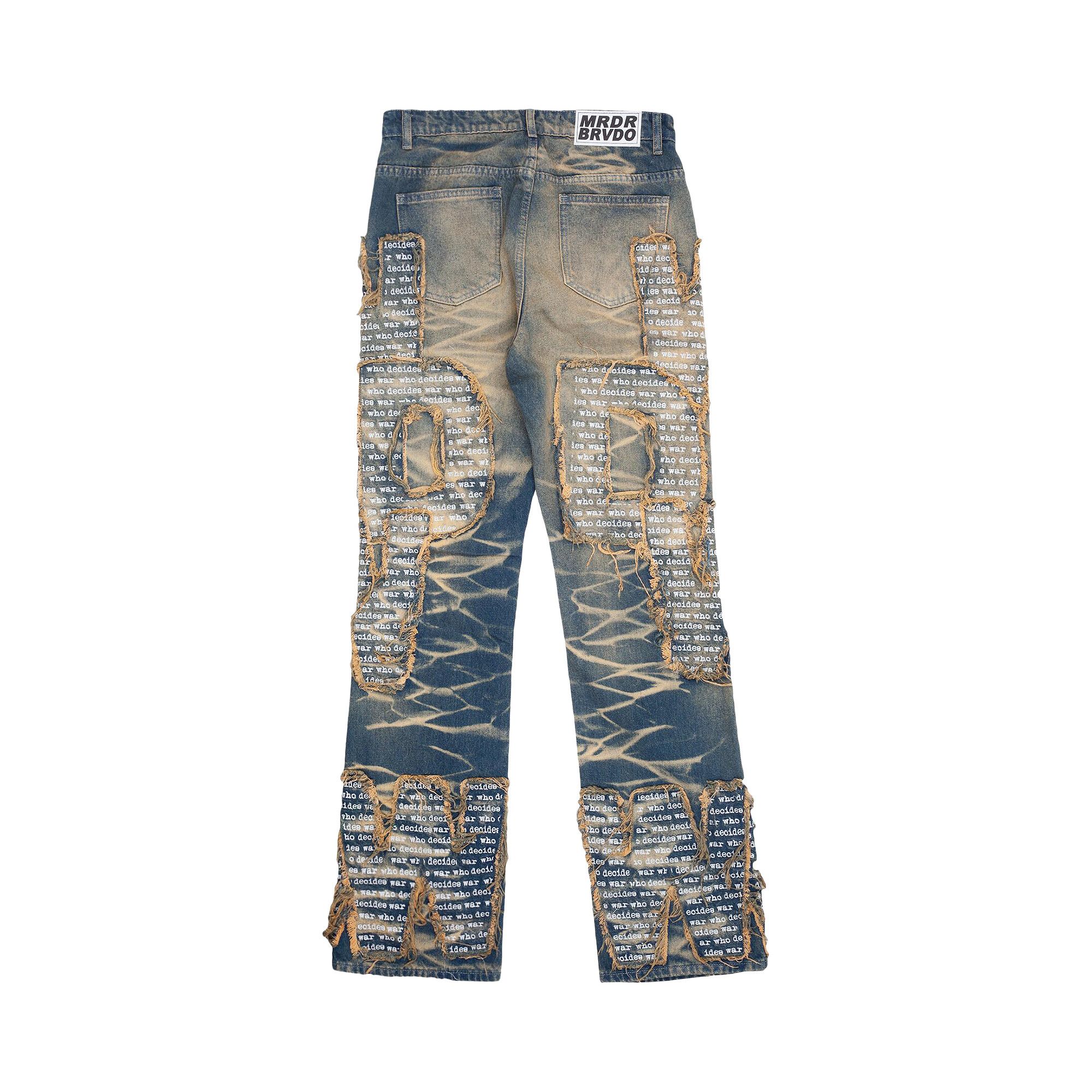 Buy Who Decides War Overlay Jeans 'Denim' - 1120790009FW24 DENI | GOAT