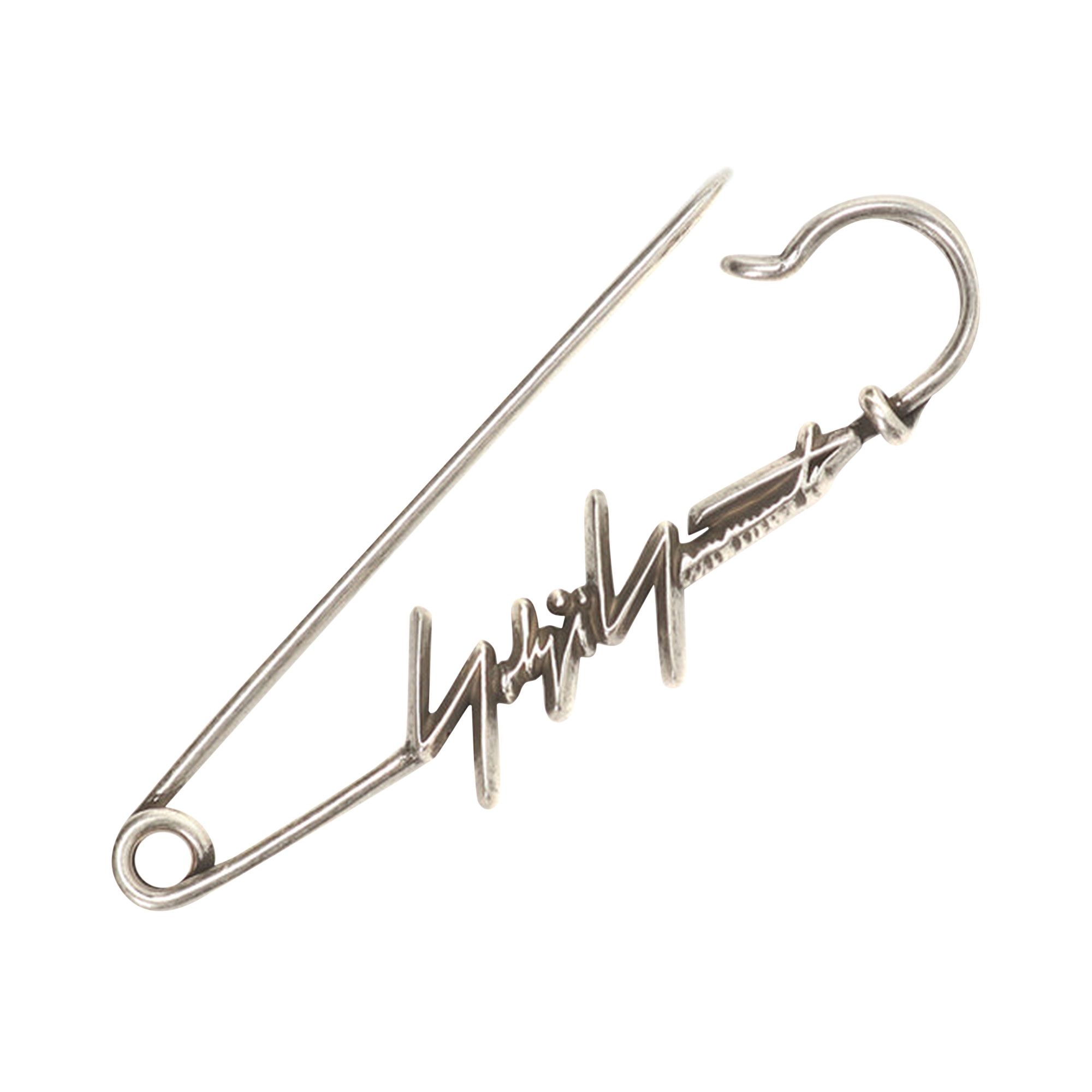 Buy Yohji Yamamoto Pour Homme Safety Pin 'Silver' - HP A07 965 1