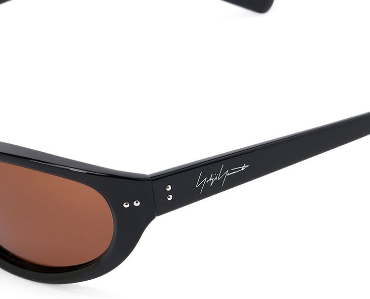 Yohji Yamamoto Pour Homme B Curve Sunglasses Brown