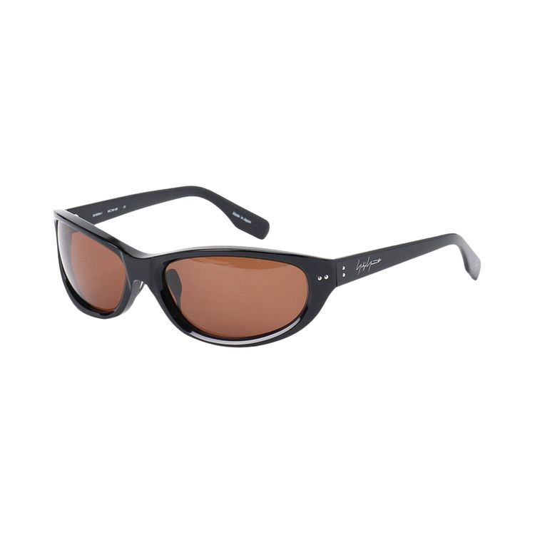 Yohji Yamamoto Pour Homme B Curve Sunglasses Brown