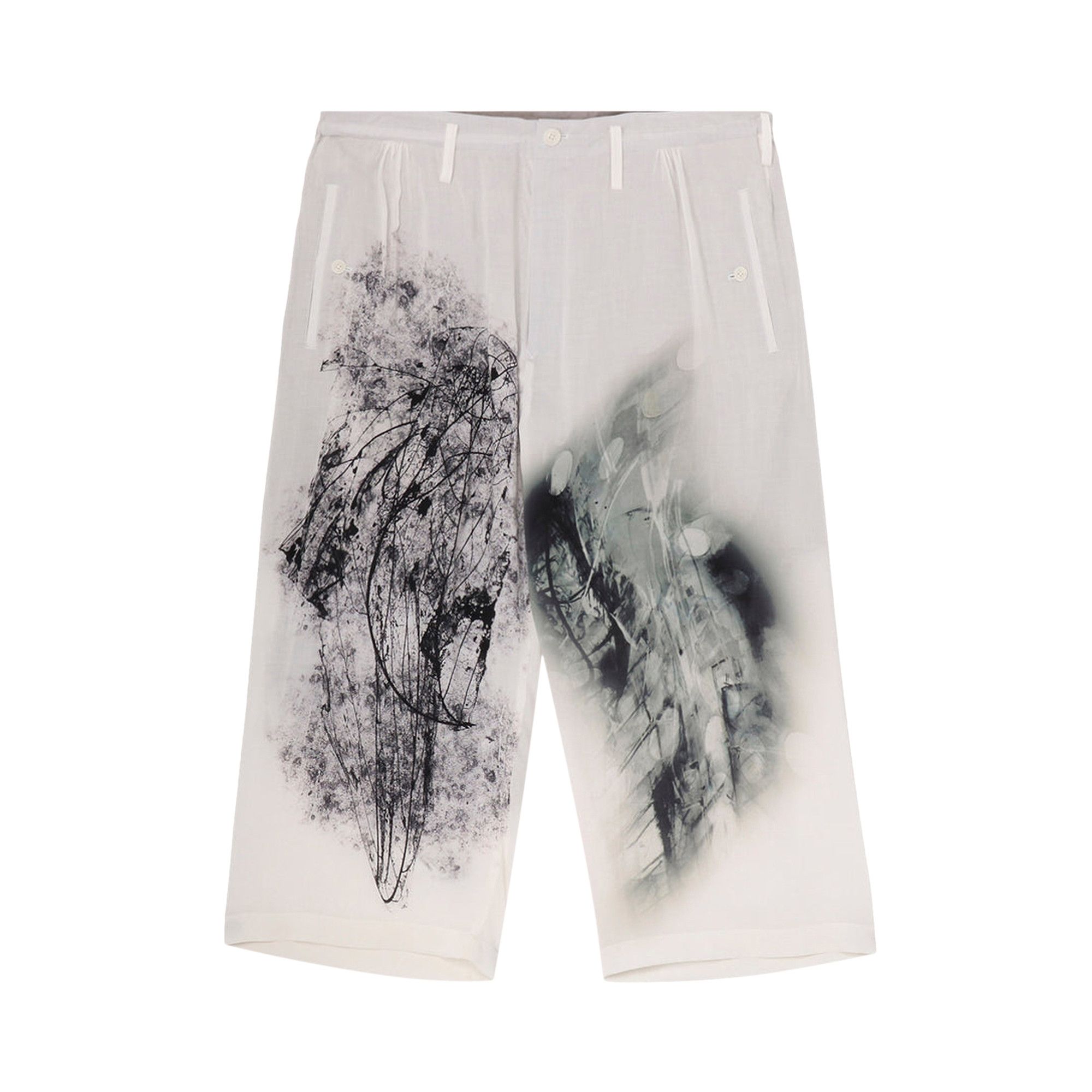 Buy Yohji Yamamoto Pour Homme PT Gather Detail Pants 'White' - HP