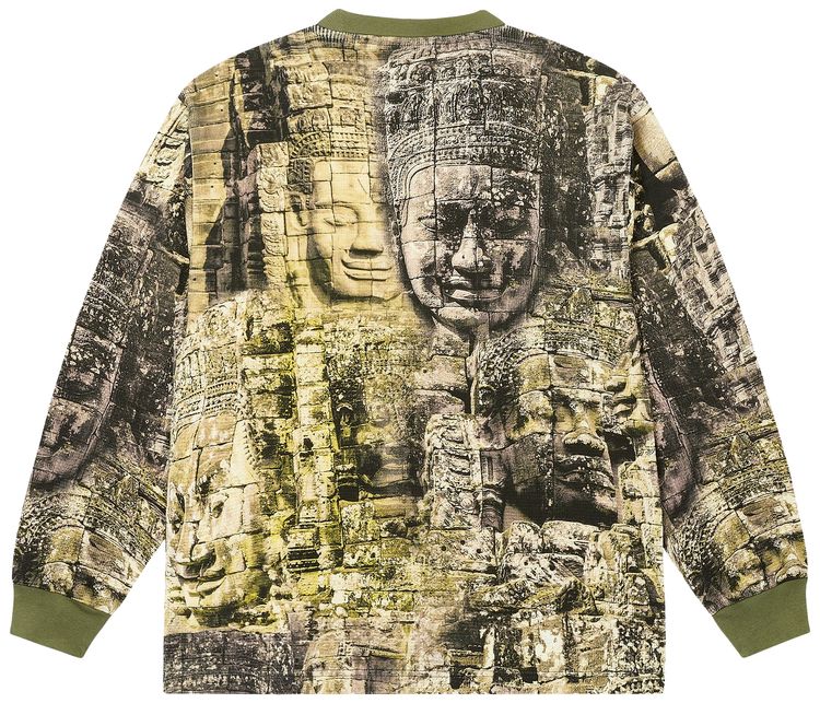 Palace 2 Tone Waffle Long Sleeve Camo
