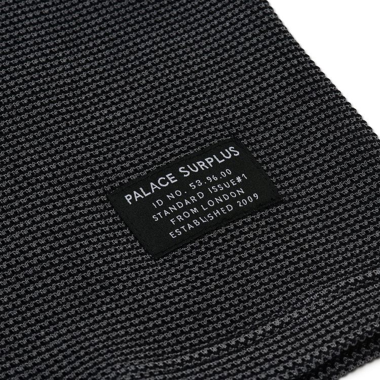 Palace 2 Tone Waffle Long Sleeve Black