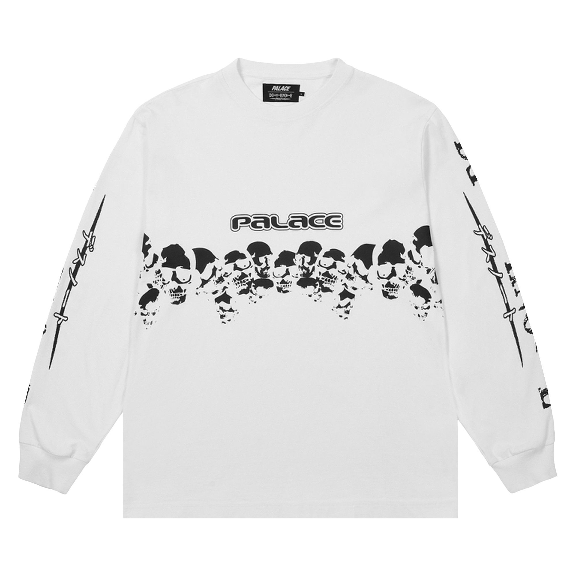 Buy Palace x Death Note Long-Sleeve 'White' - P28ES036 | GOAT