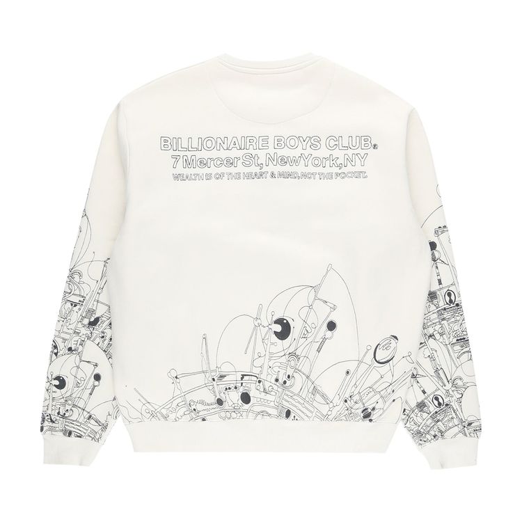 Billionaire Boys Club Efigy Sweatshirt Whisper White