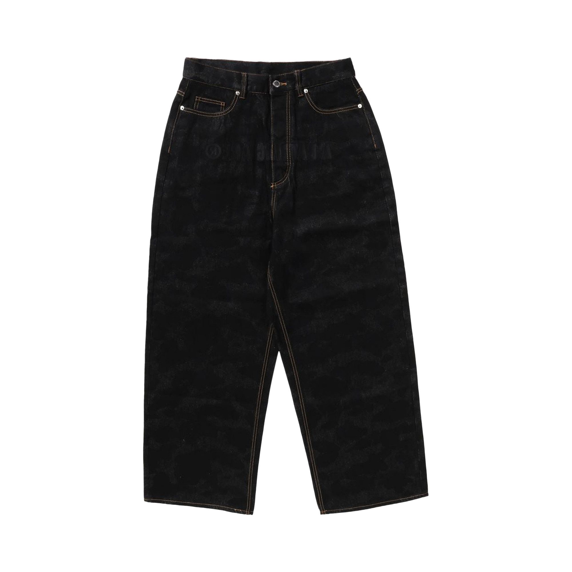 パンツ BAPE 1ST CAMO LOOSE FIT DENIM PANTS BAPE Black 1st Camo Destroyed Loose Fit 12 Oz Denim Jeans A