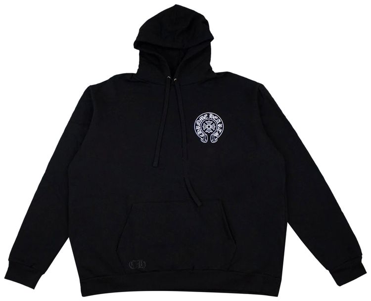 Chrome Hearts Horseshoe Pullover Hoodie BlackWhite