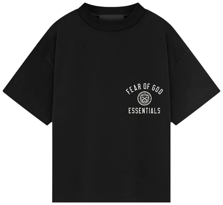 Fear of God Essentials Jersey Crewneck Tee Black
