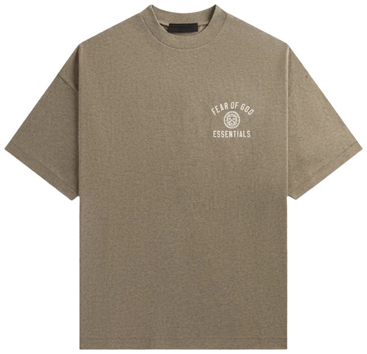 Buy Fear of God Essentials Jersey Crewneck Tee 'Heather Grey ...