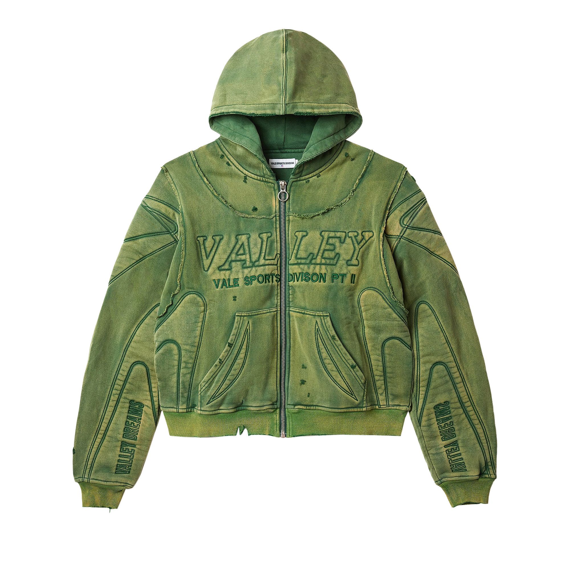 Buy Vale Forever Hulk Armor Zip Up Hoodie 'Green' - 11451