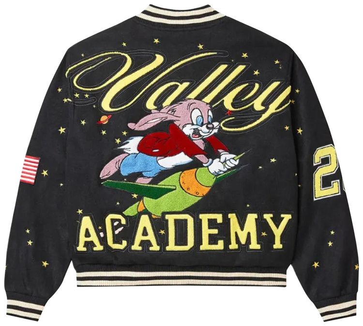 Vale Forever Moon Varsity Jacket Black