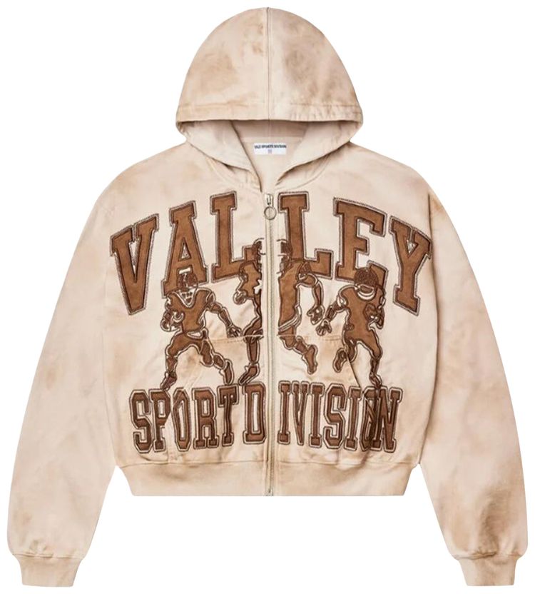 Vale Forever Mud Friday Zip Up Hoodie BeigeBrown