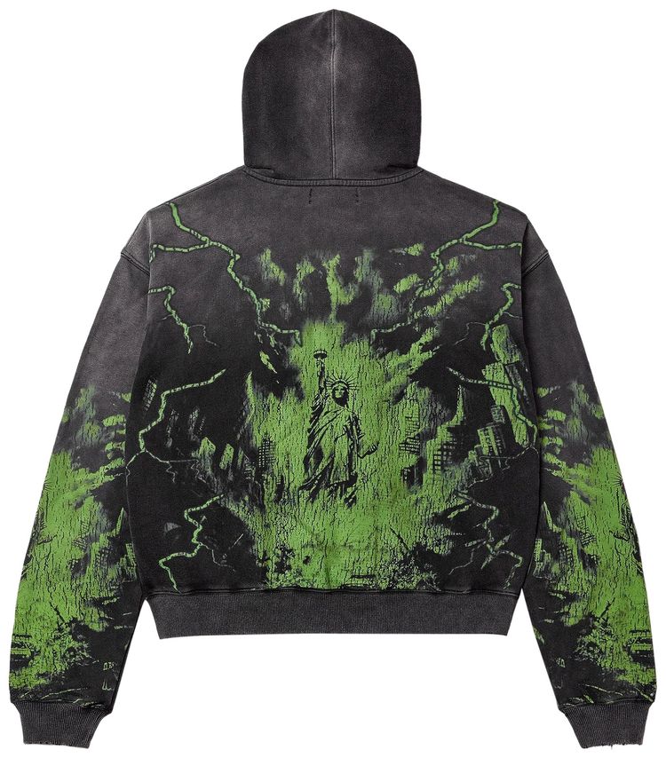 Vale Forever Nightmare Zip Up Hoodie BlackGreen