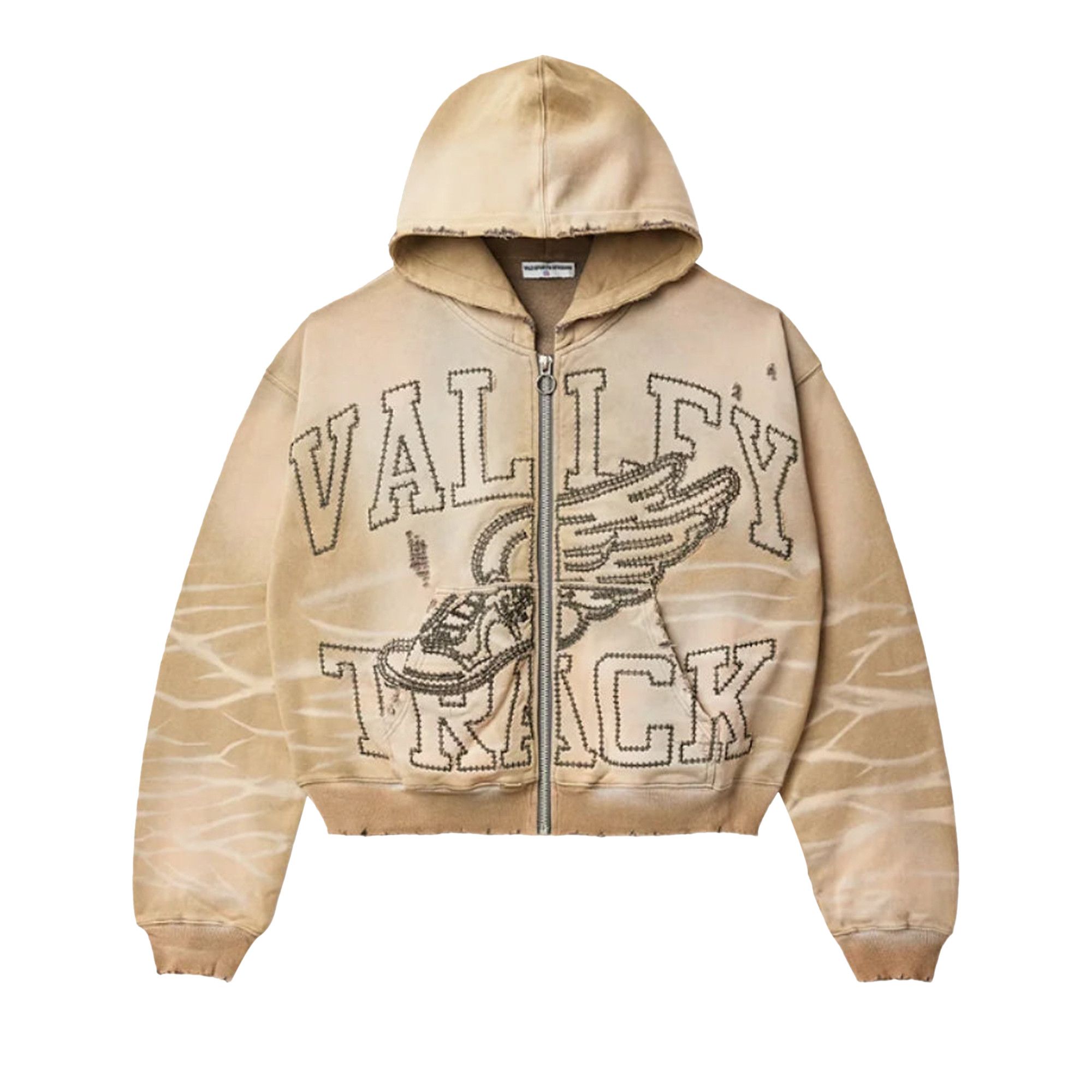 Buy Vale Forever Garden Zip Up Hoodie 'Sand' - 11451 1FW240119GZUH