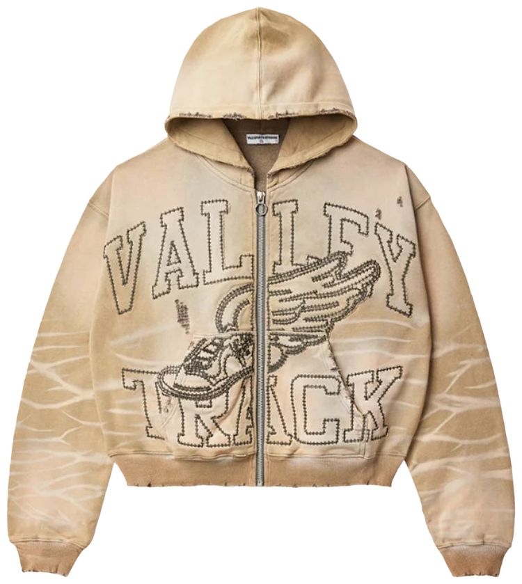Vale Forever Garden Zip Up Hoodie Sand