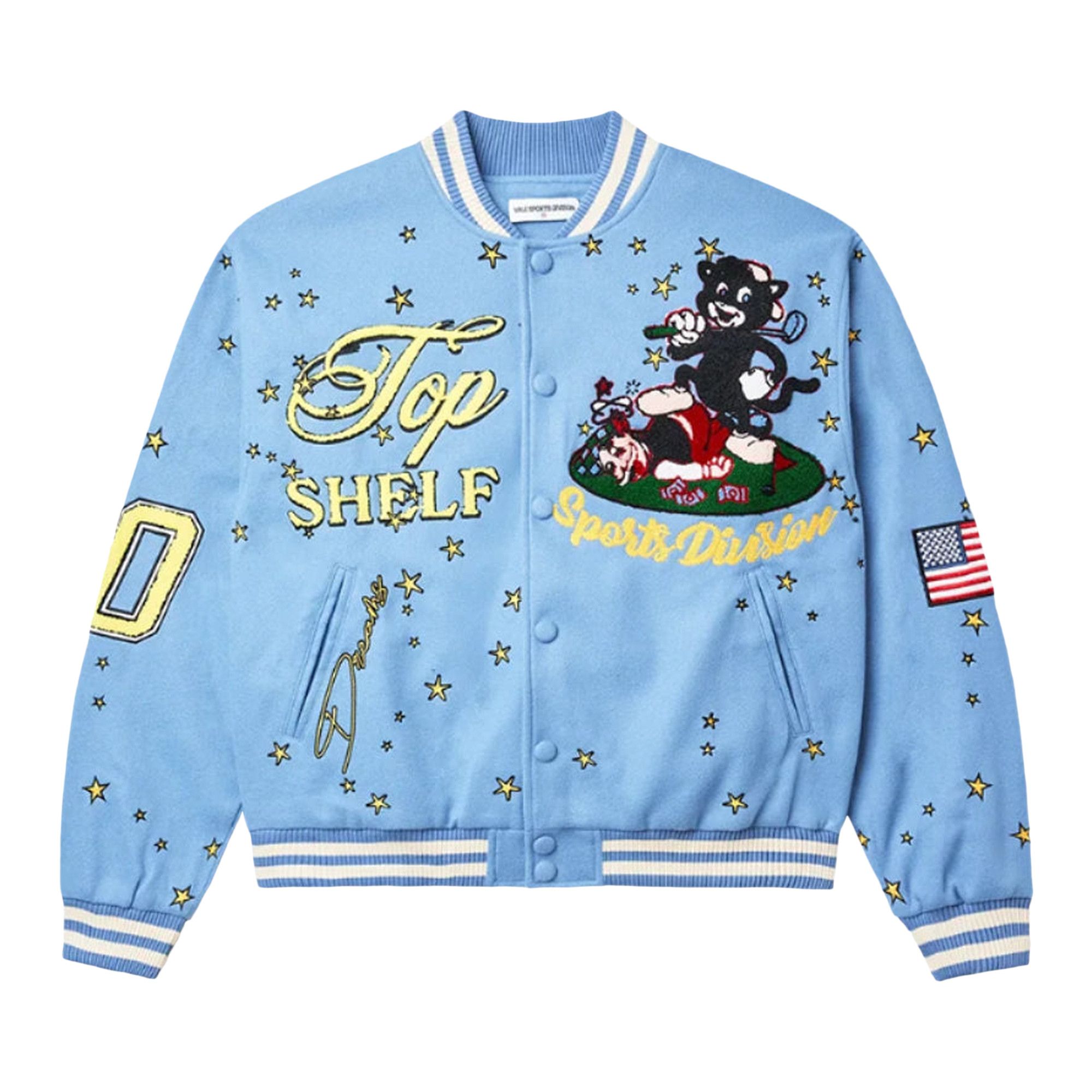 Buy Vale Forever Skyhigh Varsity Jacket 'Blue' - 11451